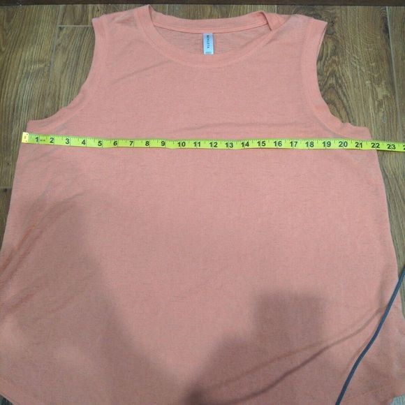 Athleta Womens Breezy Modal Tank Size 1X Orange Salmon Activewear Lightweight - Picture 9 of 11
